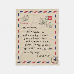 Couverture Polaire Bestfriend Gift À Mon Bestami Je T'Aime