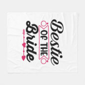 Couverture Polaire Bestie mariage De La Mariée (Devant (Horizontal))