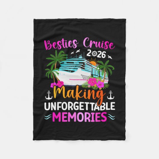 Couverture Polaire Besties Cruise Trip 2026 Making Memories Besties C (Devant)
