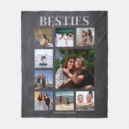Couverture Polaire Besties Forever Photo Collage (Devant)