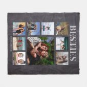 Couverture Polaire Besties Forever Photo Collage (Devant (Horizontal))