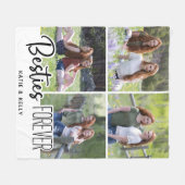 Couverture Polaire Besties Friends Forever Photo Collage (Devant (Horizontal))