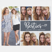 Couverture Polaire Besties Photo Collage Best Friends (Devant (Horizontal))
