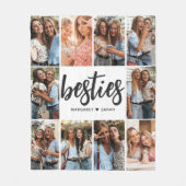 Couverture Polaire Besties Photo Collage Bff (Devant)