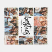 Couverture Polaire Besties Photo Collage Bff (Devant (Horizontal))
