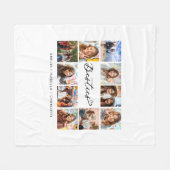Couverture Polaire Besties Ten Photo collage Modern Script BBF (Devant (Horizontal))