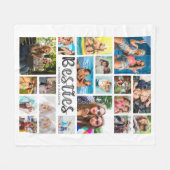 Couverture Polaire BESTIVITÉS Modernes 19 Photo Collage Blanc Gris (Devant (Horizontal))