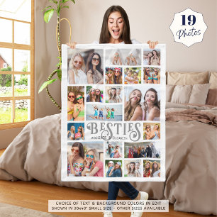 Couverture Polaire BESTIVITÉS Modernes 19 Photo Collage Couleurs Pers