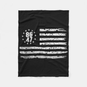 Couverture Polaire Betsy Ross américaine en détresse 86 47 Anti-trump