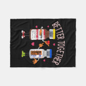 Couverture Polaire Better-together Haldol Ativan Icu Nurse Valentine' (Devant (Horizontal))