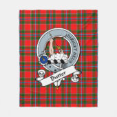 Couverture Polaire Beurre Clan Badge Tartan Plaid (Devant)