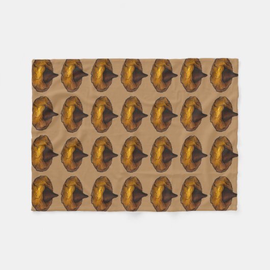 Couverture Polaire Beurre d'arachide de chocolat Fleur de biscuits Bo (Devant (Horizontal))