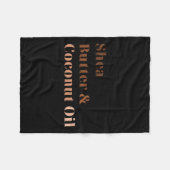 Couverture Polaire Beurre De Shea Et Huile De Coco Noir Histoire Mois (Devant (Horizontal))