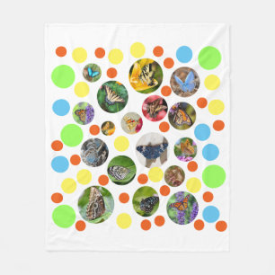 Couverture Polaire Beurre moderne tendance Pois Enfants