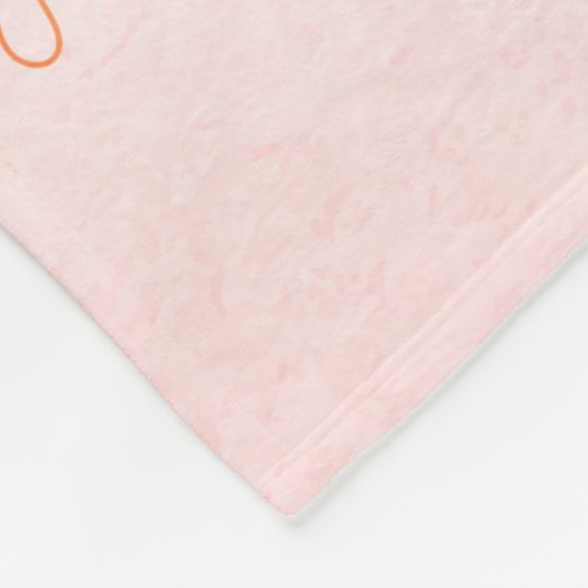 Couverture Polaire Beurre rose mignon Papillon Personnalisé (Coin)