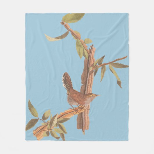 Couverture Polaire Bewick's Wren Audubon, un oiseau solitaire à longu (Devant)