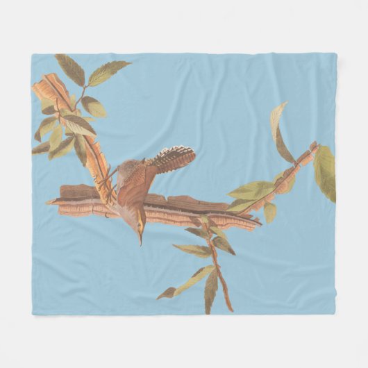 Couverture Polaire Bewick's Wren Audubon, un oiseau solitaire à longu (Devant (Horizontal))