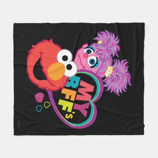 Couverture Polaire BFF Abby et Elmo (Devant (Horizontal))