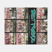 Couverture Polaire BFF Best Friends 9 Photo Collage (Devant (Horizontal))