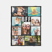 Couverture Polaire BFF moderne Best Friends Photo Collage Noms (Devant)