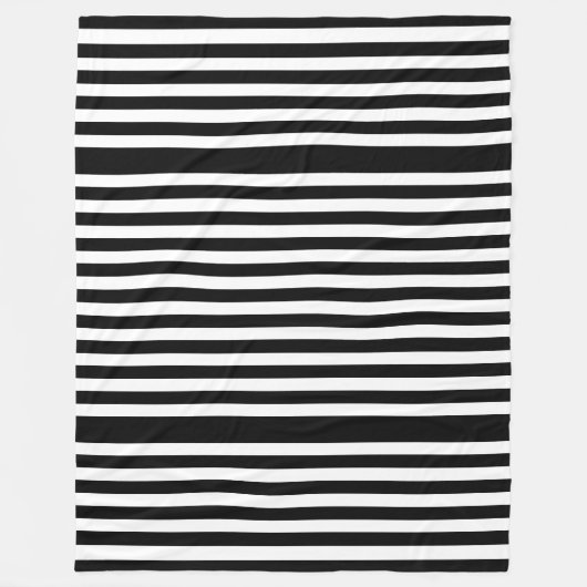 Couverture Polaire BG Stripes Motif wride noir + votre arrière - plan (Devant)