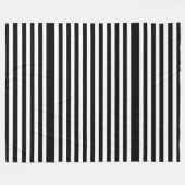 Couverture Polaire BG Stripes Motif wride noir + votre arrière - plan (Devant (Horizontal))