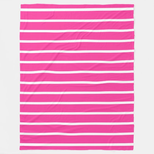 Couverture Polaire BG Stripes Motif wride rose + votre arrière - plan (Devant)