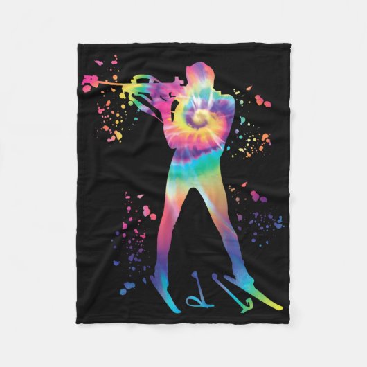 Couverture Polaire Biathlète Biathlon de ski nordique (Devant)