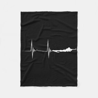 Couverture Polaire Biathlète tir Sport Heartbeat Ekg Pulse Biath