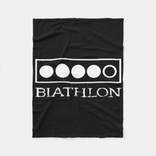 Couverture Polaire Biathlon Cible Tir Sport Biathlète Skiing Co