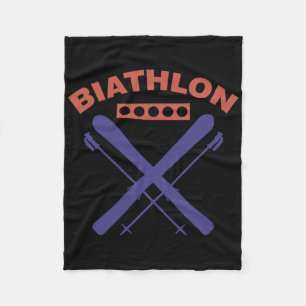Couverture Polaire Biathlon Ski Ski Sports d'hiver Ski de fond