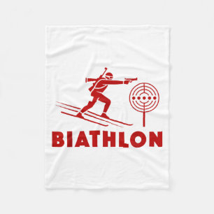 Couverture Polaire Biathlon sports d'hiver ski de fond