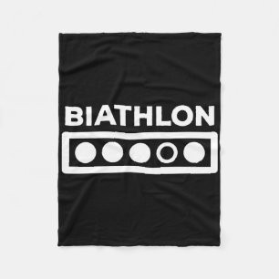 Couverture Polaire Biathlon Tirage Plage Cadeau - Sports d'hiver Biat