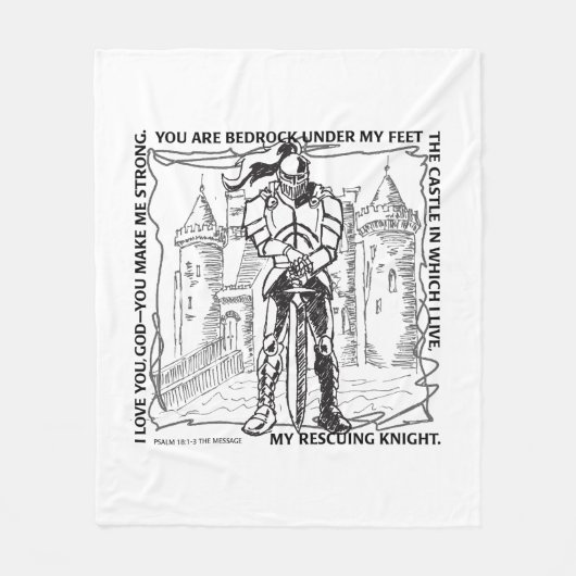 COUVERTURE POLAIRE BIBLE CINDERELLA BEDROCK, CHÂTEAU, CHEVALIER SECOU (Devant)