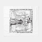 COUVERTURE POLAIRE BIBLE CINDERELLA BEDROCK, CHÂTEAU, CHEVALIER SECOU (Devant (Horizontal))