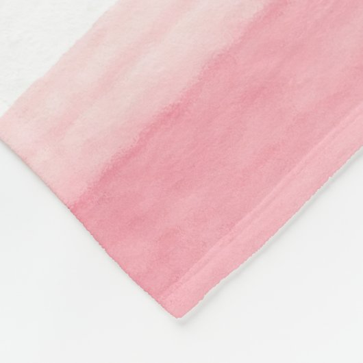 Couverture Polaire Bible verse Fleece Blanche à fleurs roses (Coin)