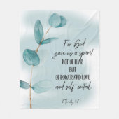 Couverture Polaire Bible verse  fleece blanket (Devant)