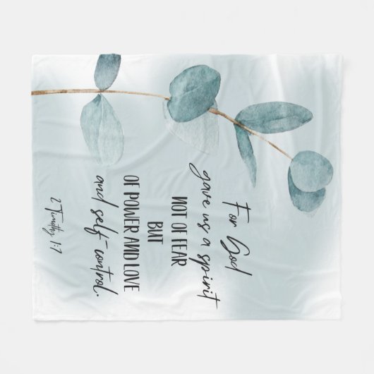 Couverture Polaire Bible verse  fleece blanket (Devant (Horizontal))