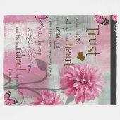Couverture Polaire Bible Verse Soft Fleece Blanket (Devant (Horizontal))