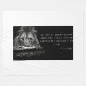 Couverture Polaire Bible Verset Écriture 1 Pierre 5:8 KJV (Devant (Horizontal))