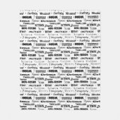 Couverture Polaire Bibliothécaire Anglais Professeur Auteur Noir et B (Devant)