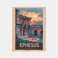 Bibliothèque Ephesus de Celsus Travel Art Vintage