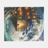 Couverture Polaire Bibliothèque Imaginaire Cute Boy Moon (Devant (Horizontal))