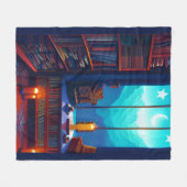 Couverture Polaire Bibliothèque Night Sky (Devant (Horizontal))