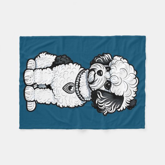 Couverture Polaire Bichon Frise (Devant (Horizontal))
