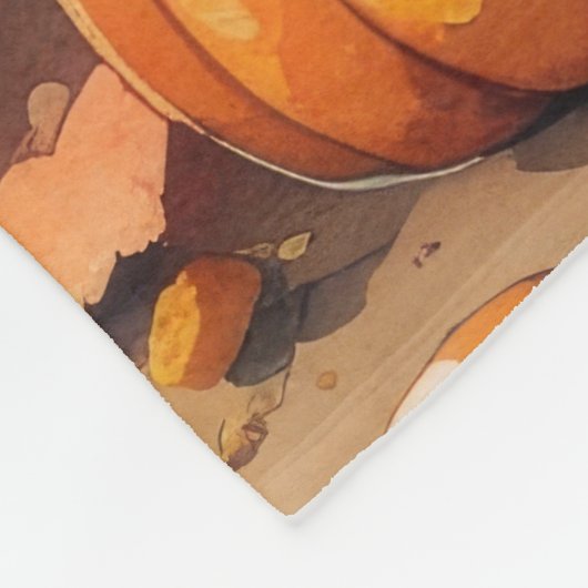 Couverture Polaire Bichon Frise À L'Automne Feuilles Thanksgiving Art (Coin)