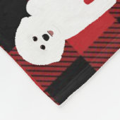 Couverture Polaire Bichon Frise Blanche polaire (Coin)