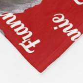 Couverture Polaire Bichon Frise Chien avec nom Noël (Coin)