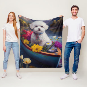 Couverture Polaire Bichon Frise sur une pagaie : une aventure Pittore