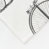 Couverture Polaire Bicyclette à grande roue Penny Farthing (Coin)